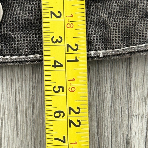 Allegra Black Denim Button Up Vest Sz M - Picture 9 of 9